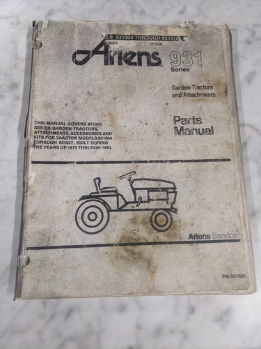 Ariens 931 series - ariens,